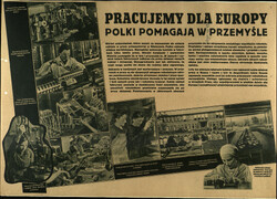 "Pracujemy dla Europy. Polki pomagają w przemyśle" - niemiecki afisz propagandowy zachęcający do zgłaszania się na roboty do Rzeszy (sygn. IPN GK 141/88, t.1)