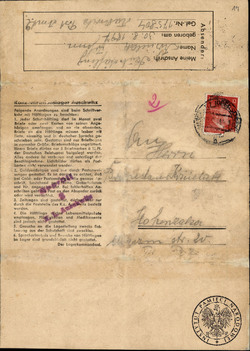 List Jana Kościelaka do rodziny, wysłany z obozu koncentracyjnego KL Auschwitz (sygn. IPN BU 3738/1)